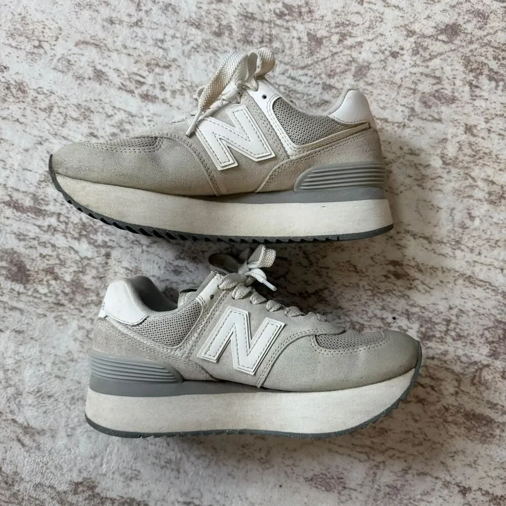 New-balance Women's White and Cream Trainers